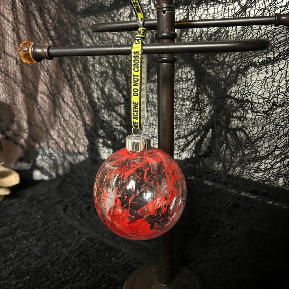 Bloody Christmas ornament